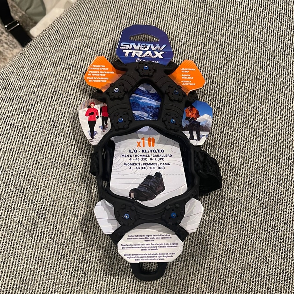 Snow Trax Removable Walking Spikes One Pair Size L-XL